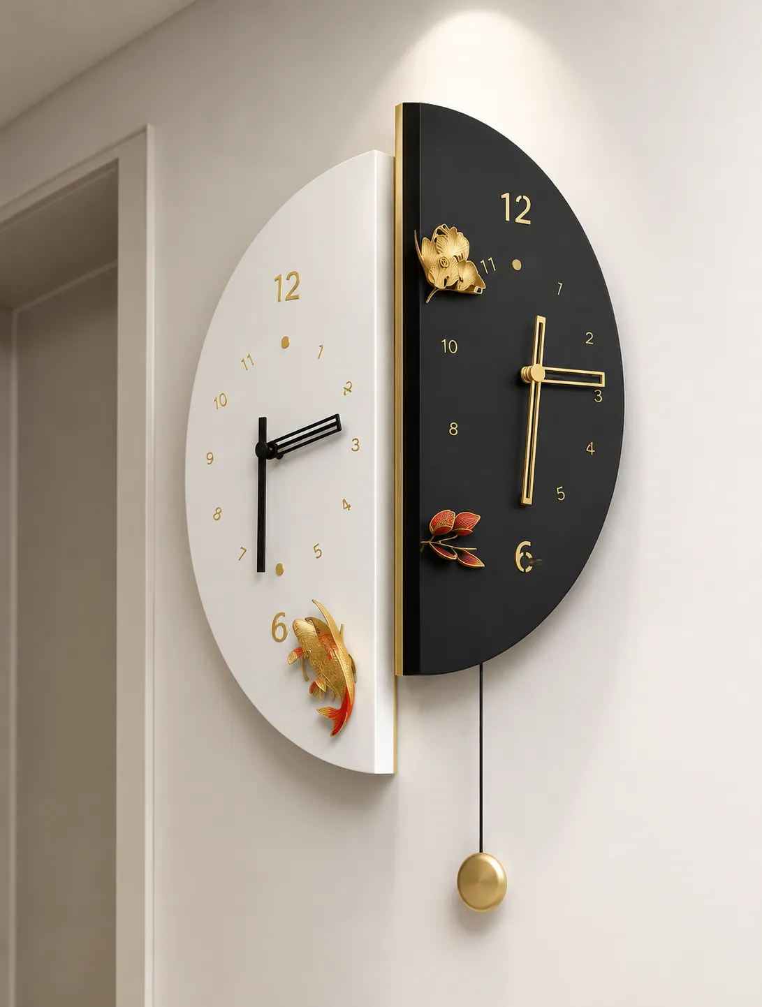 Modern Minimalist Split Wall Clock